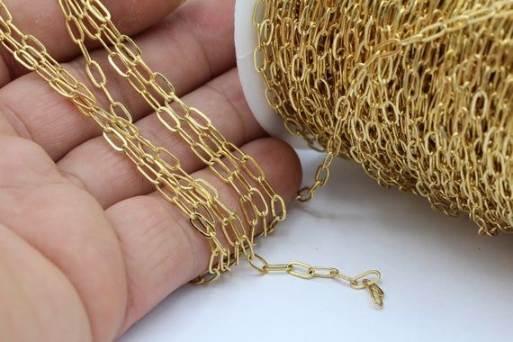 Arrow Chains 6mm Raw Brass Chevron Chains CHN83