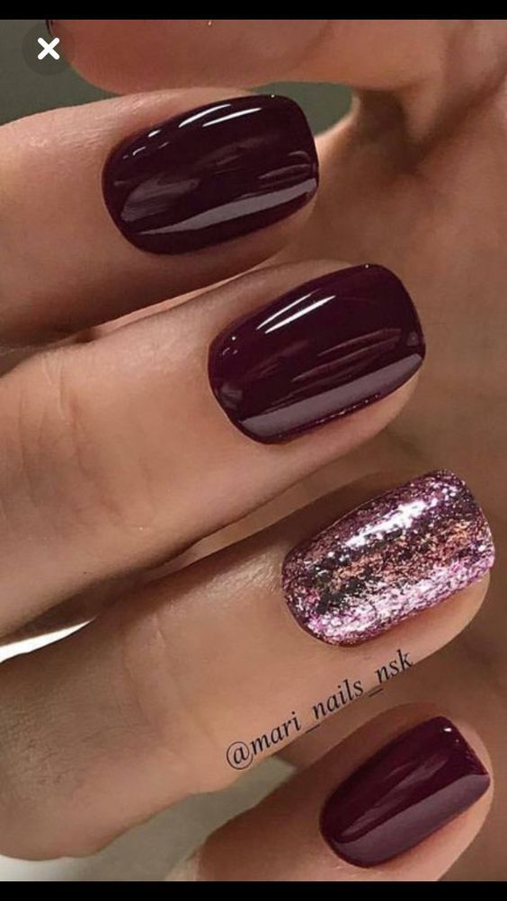 Burgundy Is One Of The Trendiest Nail Colors To Wear For The Winter