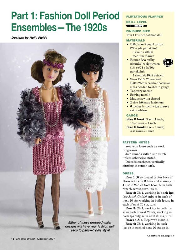 Annie S Fashion Doll Crochet Stage Annie S Fashion Doll Crochet Stage