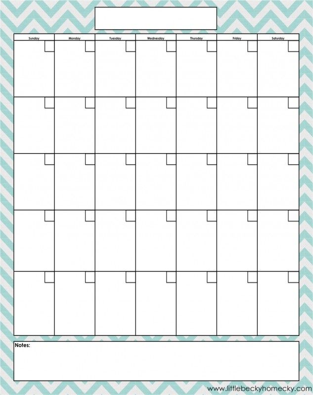 calendar blank month