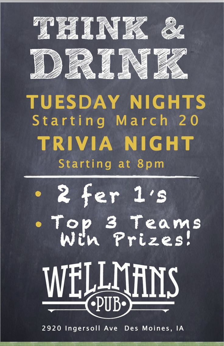 trivia night flyer templates