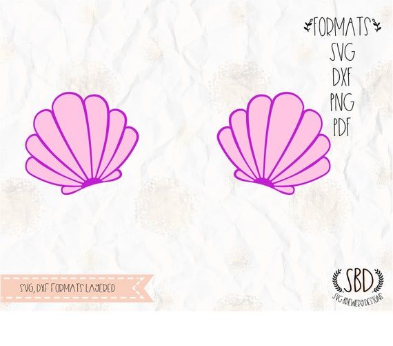 Mermaid Tail Clam Shell Svg Layered Png Dxf For Cricut Etsy Stencil Template Stencil Templates Svg
