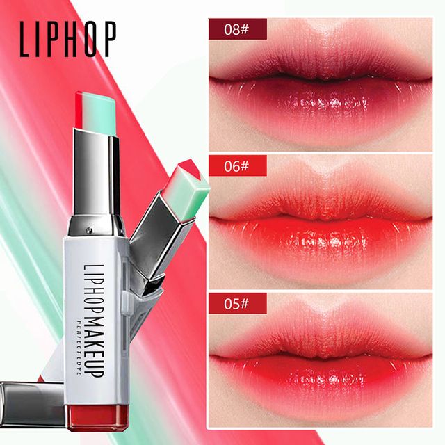 LIPHOP Brand lipstick Moisturizer beauty makeup gradient color ...