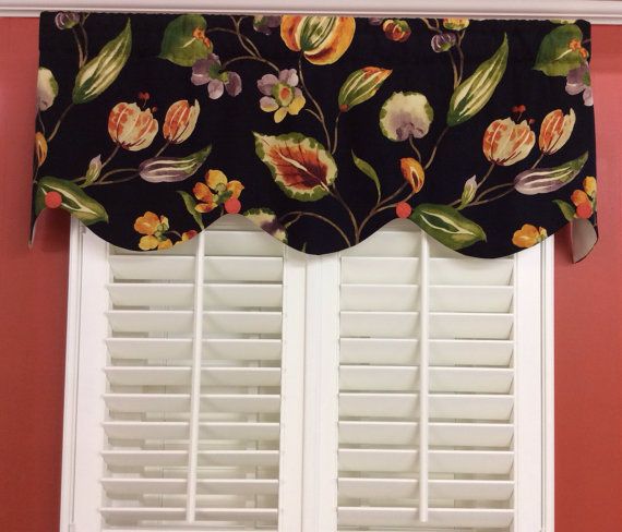 Bright And Bold Linen Scalloped Valance Window TreatmentsValancesBold ColorsRod PocketLinensBeddingVibrant