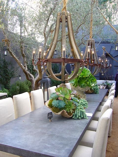 Best 25 Wine Barrel Chandelier Ideas On Rustic Wood Outdoor Dining Space Love The Succulents And Big Chandeliers