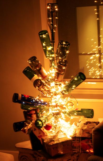 Ml Christmas Tree Glass Bottle Ml Christmas Tree Glass Bottle