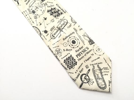 New Chemistry Science Microscope DNA Teacher Lab Scientist Black Neck Tie!
