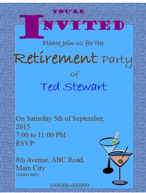 20 best Publisher Flyers images on Pinterest Flyer template - best of free invitation templates for retirement party 20 best Publisher Flyers images on Pinterest Flyer template - best of free invitation templates for retirement party