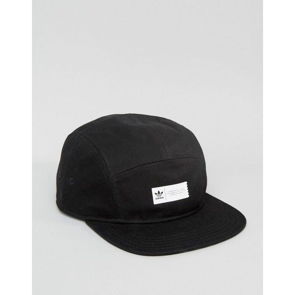 adidas originals mens running 5 panel strapback cap black adidas originals mens running 5 panel strapback cap black