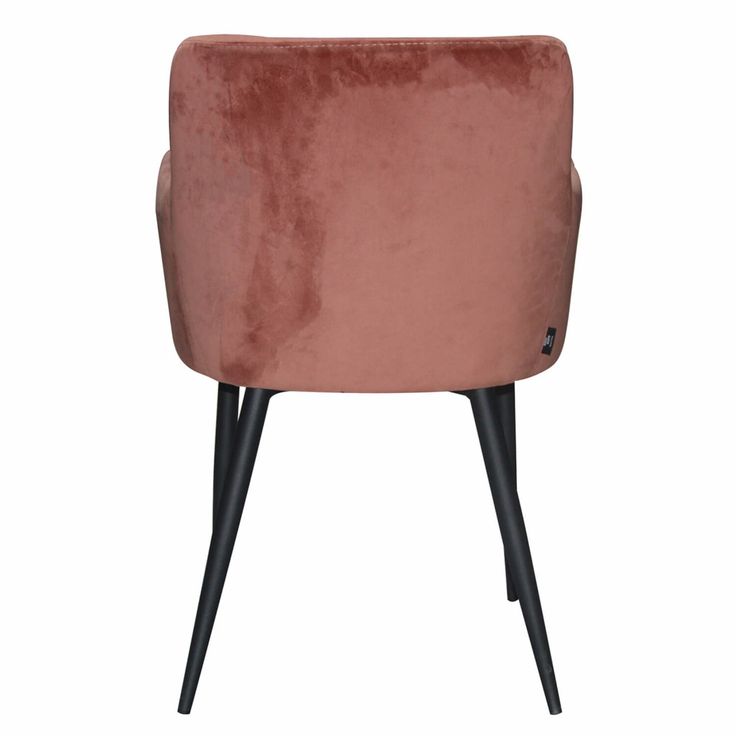 rose-eetkamerstoel-velvet-roze-achter | Eetkamerstoelen ...