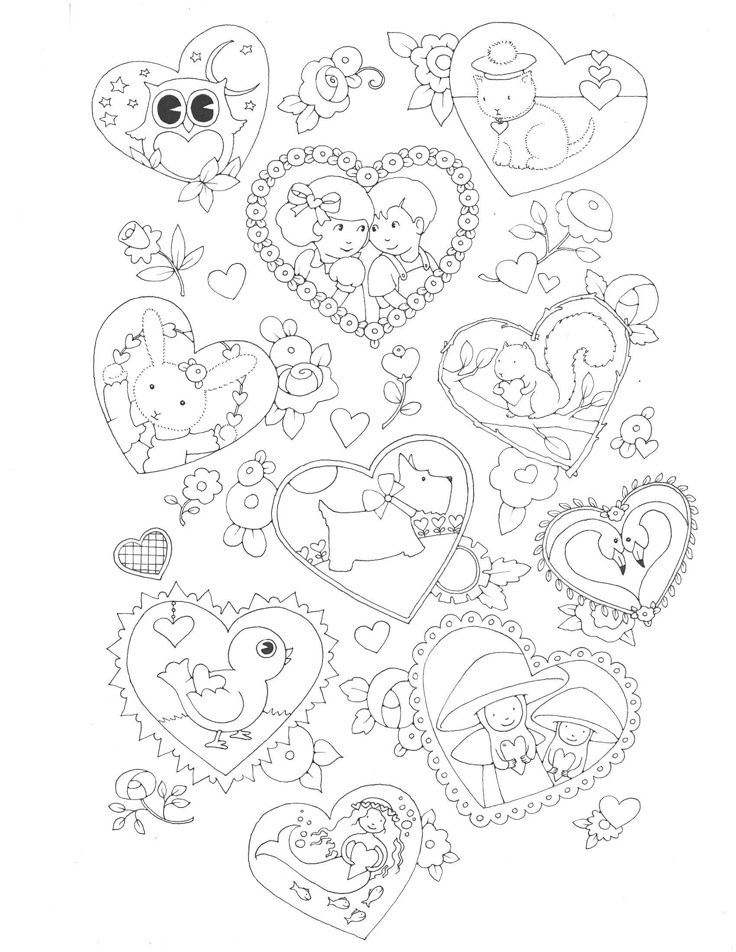 40 best Coloring Pages (Valentineu0027s Day) images on Pinterest - best of valentines day coloring pages with dogs 40 best Coloring Pages (Valentineu0027s Day) images on Pinterest - best of valentines day coloring pages with dogs