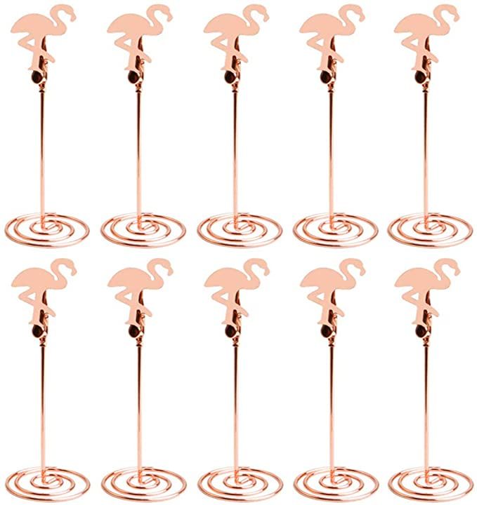 Rurili Flamingo Shaped Memo Note Clips Picture Photo Clips Place Card Holders for Home Office 10Pcs Rose Gold Rurili Flamingo Shaped Memo Note Clips Picture Photo Clips Place Card Holders for Home Office 10Pcs Rose Gold