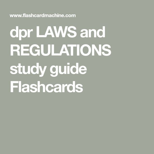 The Words Dpr Laws And Regulations Study Guide Flashcards On A Gray the-words-dpr-laws-and-regulations-study-guide-flashcards-on-a-gray