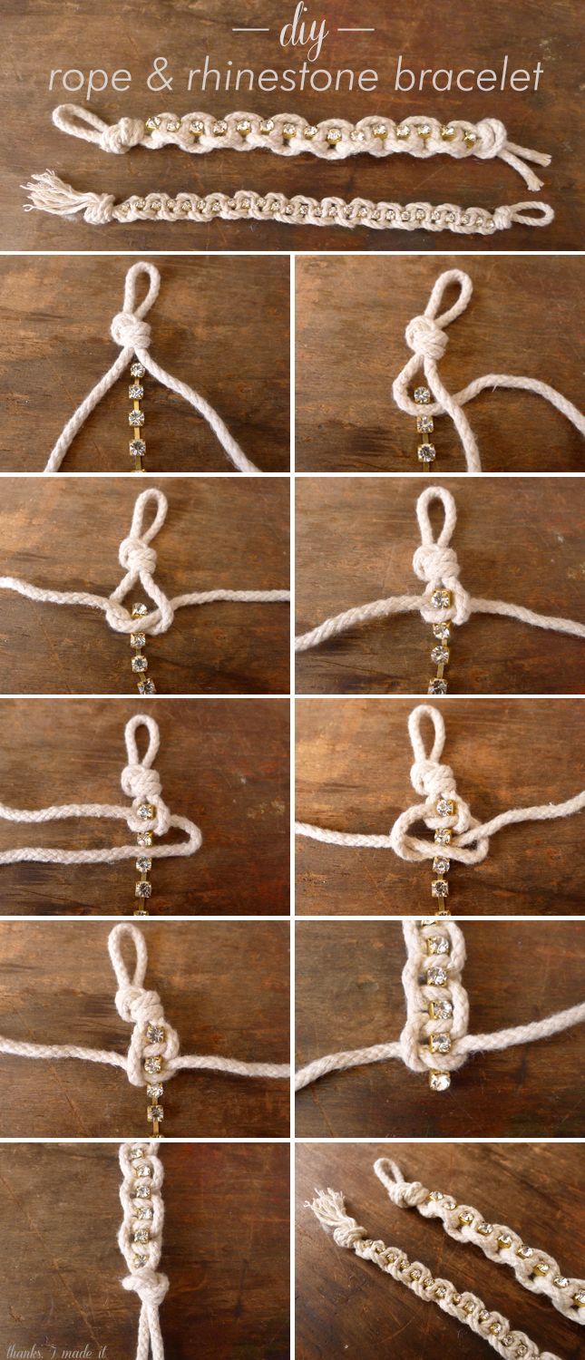 Thanks I Made It Diy Rhinestone Rope Bracelet Personally Don Thanks I Made It Diy Rhinestone Rope Bracelet Personally Don T Like The And Rhine But Think Has Interesting Possibi