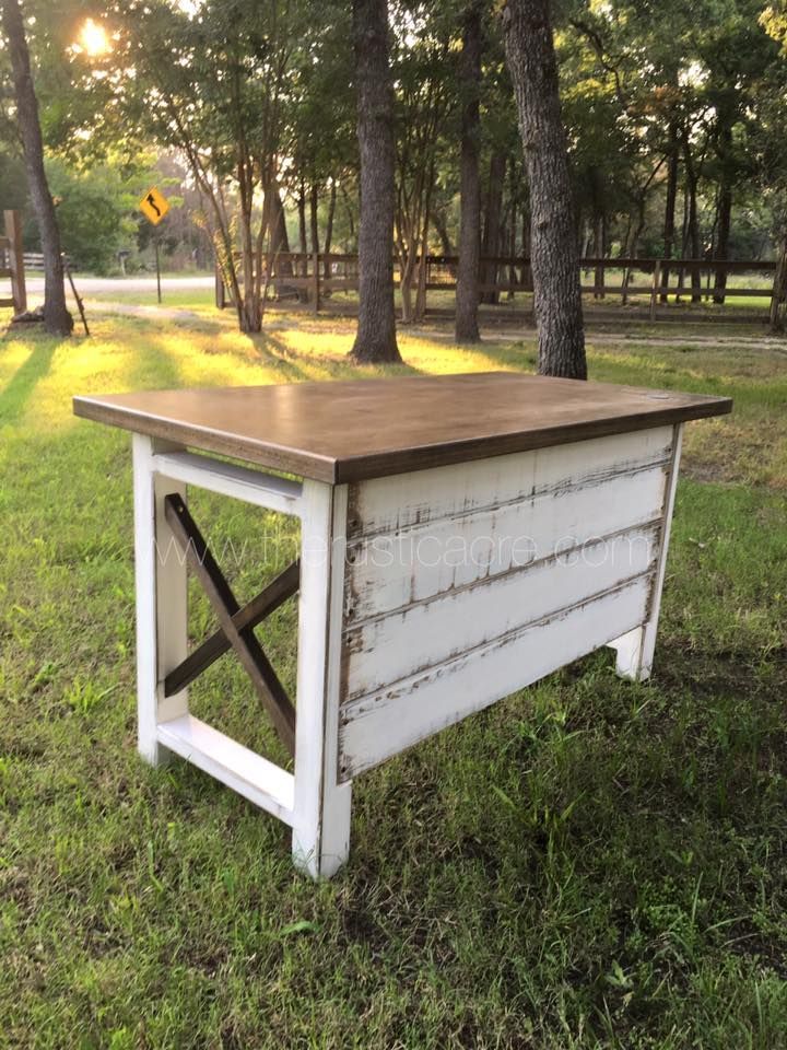 Best 25 Rustic Desk Ideas On Pinterest Computer The Rustic Acre Custom Built Farmhouse Style Desk With White Distressed Details And Shiplap Front In College Station Tx Love This