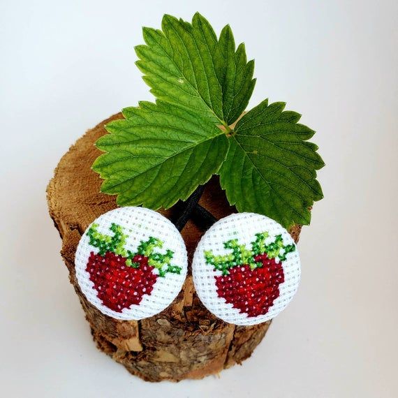Strawberry Hair Clip and Hair Tie Hair Accessories Gift for Baby Girl