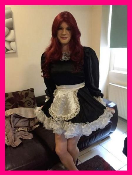 Curvy maid sissy redhead