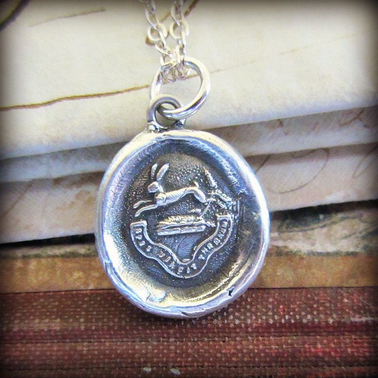 Wax Seal Jewelry Rabbit Meaningful Necklace Hope Conquers Etsy Wax Wax Seal Jewelry Rabbit Meaningful Necklace Hope Conquers Etsy Wax