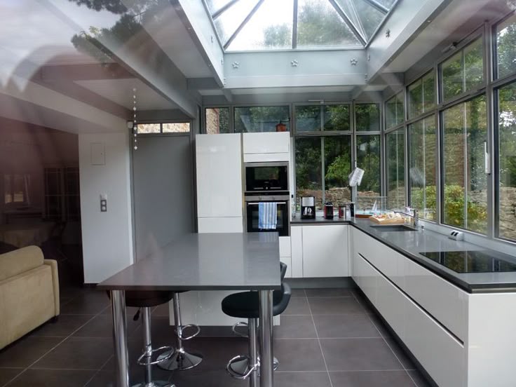 99 Best Véranda Aménagement Déco Images On Pinterest House Une Cuisine Dans Sa Véranda Http Www M