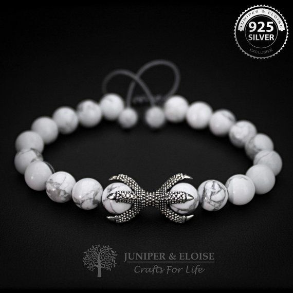 Mens Bracelet Game Of Thrones inspired, Jewelry 925 Silver Dragon Claw , Bracele...