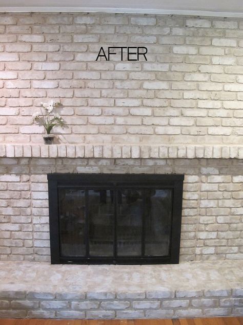 How To Paint An Old Brick Fireplace Interest Pinterest Brick
