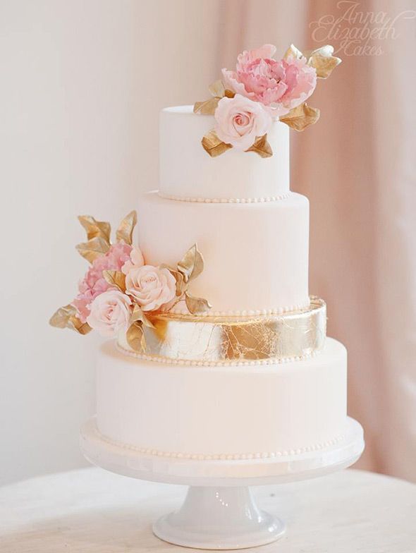 25 Best Cake For Wedding Ideas On Pinterest Country Fall Metallic Wedding Cakes For Weddings