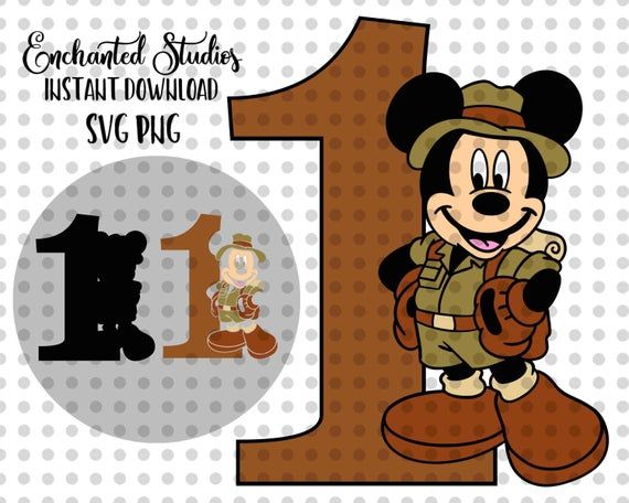 Safari Mickey SVG file