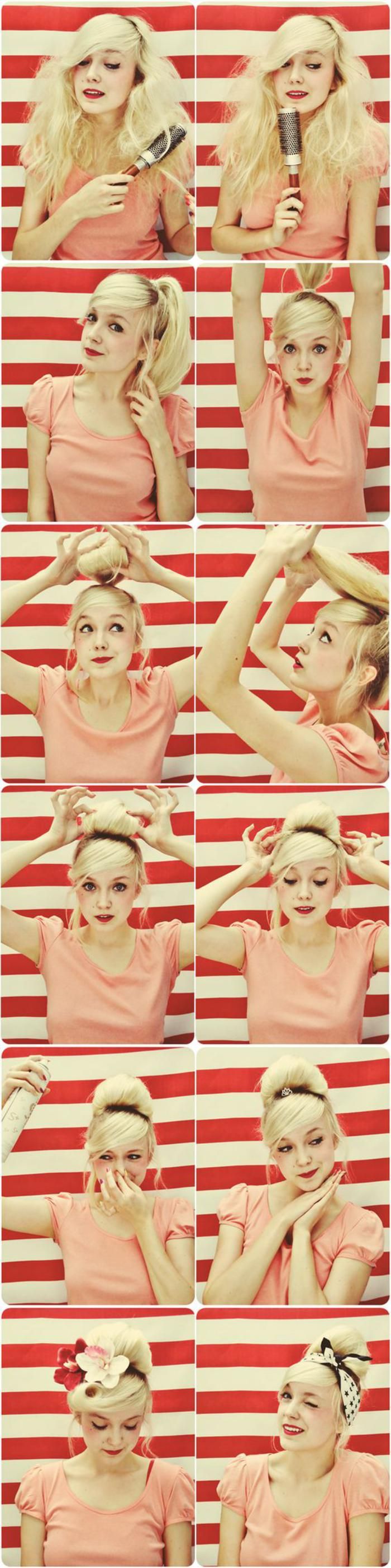 La hairstyle pin up en plusieurs images et vidéos La hairstyle pin up en plusieurs images et vidéos