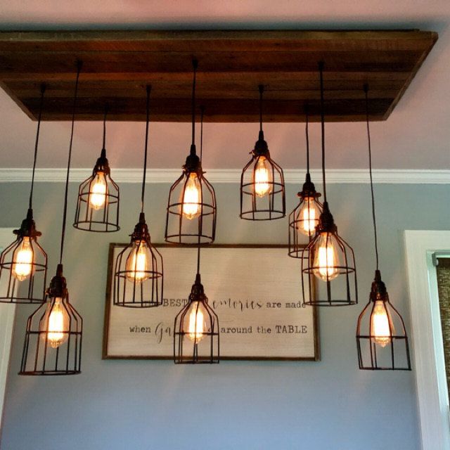 The Eagles Nest Rustic Barn Wood Chandelier In 2020 Pendant