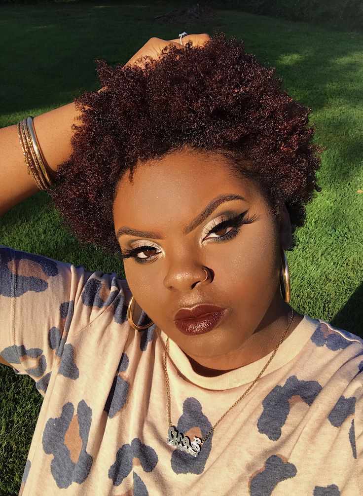 JOYNAVON YouTube 4c natural hair, Burgundy natural