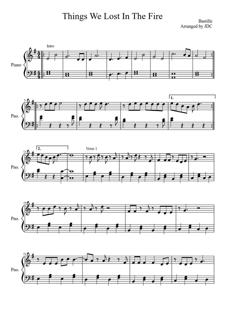Things we lost in the fire piano pdf torrent
