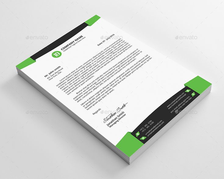 professional letterhead template word
