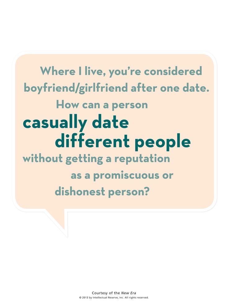 Lds youth dating rules