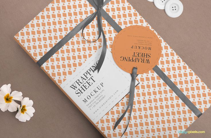 Download Free Attractive Wrapping Paper Mockup | Wraps, Paper