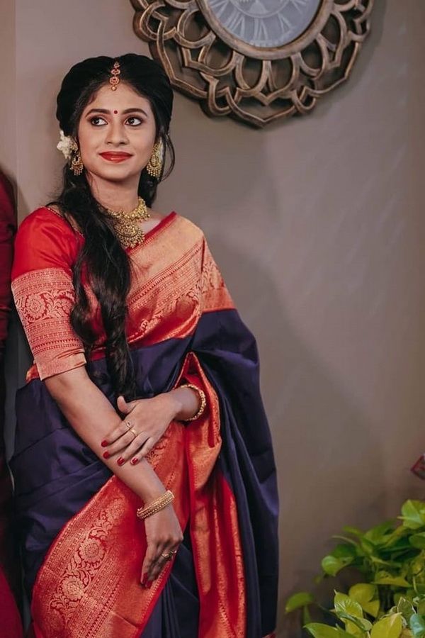 SOFT LICHI SILK Saree with beautiful rich Pallu /& jacquard work on all over the saree women saree,Indian saree,wedding saree