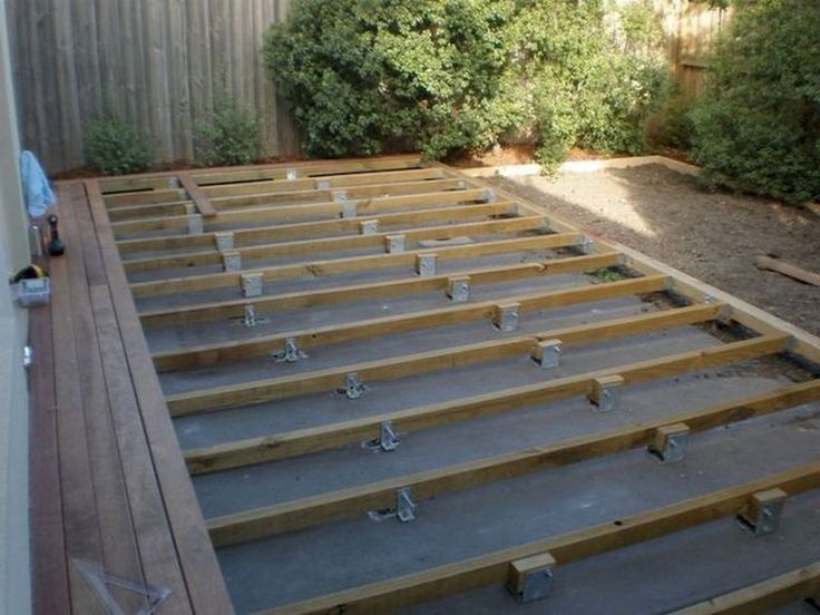 55 Beautiful Wooden Deck Design Ideas Page 45 Of 60 Designs Building A Over Concrete Deck Over Concrete, Installing Wood Deck Over Concrete Patio