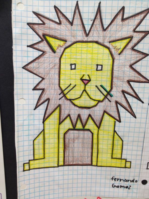 Drawing Lines With Equations : Graphing an animal project math pinterest