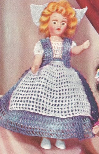FAIRY PRINCESS DOLL - A downloadable vintage 1951 crochet pattern.