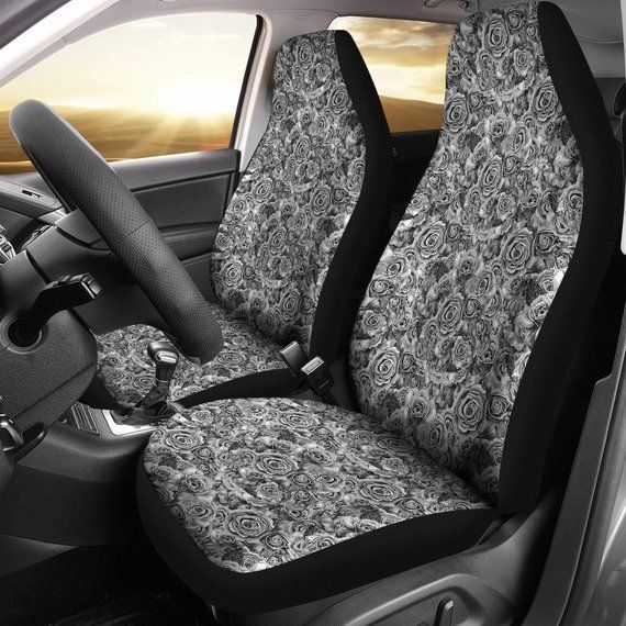 Universal Car Seat Cover Polyester Black Pink for SUV Sedan VAN for Girls Women