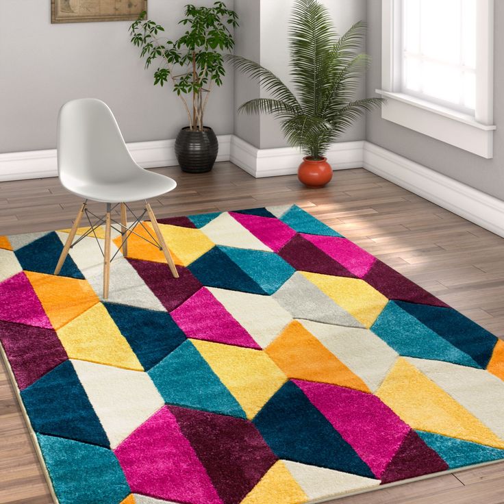 Well Woven Ruby Martin MidCentury Modern Cream Geometric