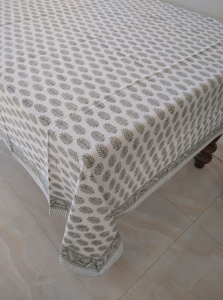 Indian Block Print Tablecloth 6 Seater Table Cover In 2021 Covers Linens Indian Block Print Tablecloth 6 Seater, What Size Is A 6 Seater Tablecloth