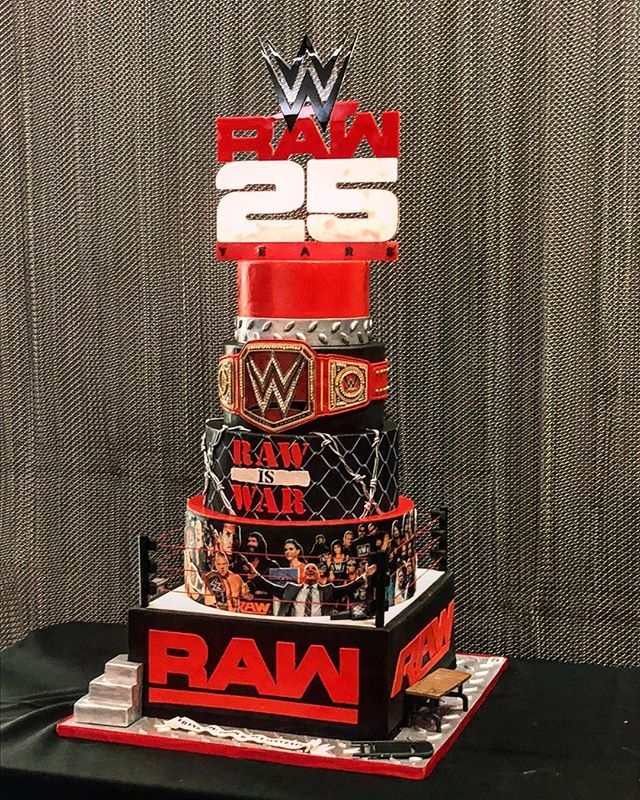 Wwe Wrestling Ring Cake By Crafty Cakes Com Wwe Cake Wwe Birthday Cakes Wrestling Cake