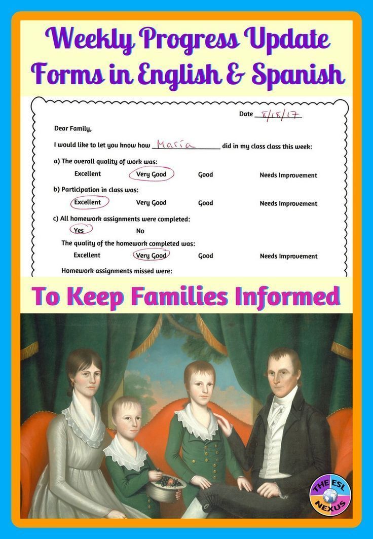 Track your students' academic progress with these digital & printable weekly progress forms that come in English & Spanish versions. Also includes sections about behavior & attitude and has space for teacher & parent comments.