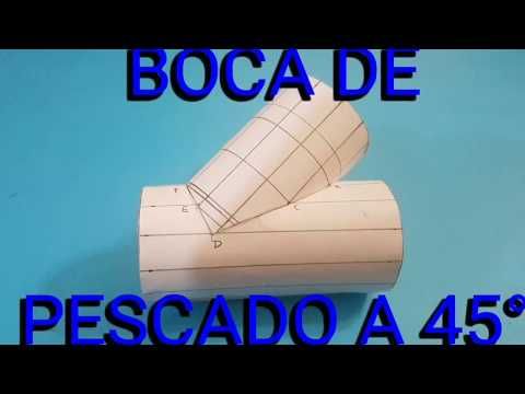 Boca De Pescado A 45 Trazado Completo Youtube Caldereria Técnicas De Dibujo Dibujo Tecnico Ejercicios