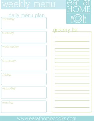printable menu planner cool ideas pinterest menu planners
