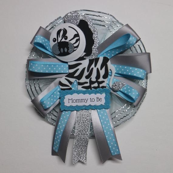 Zebra Mommy to Be Corsage