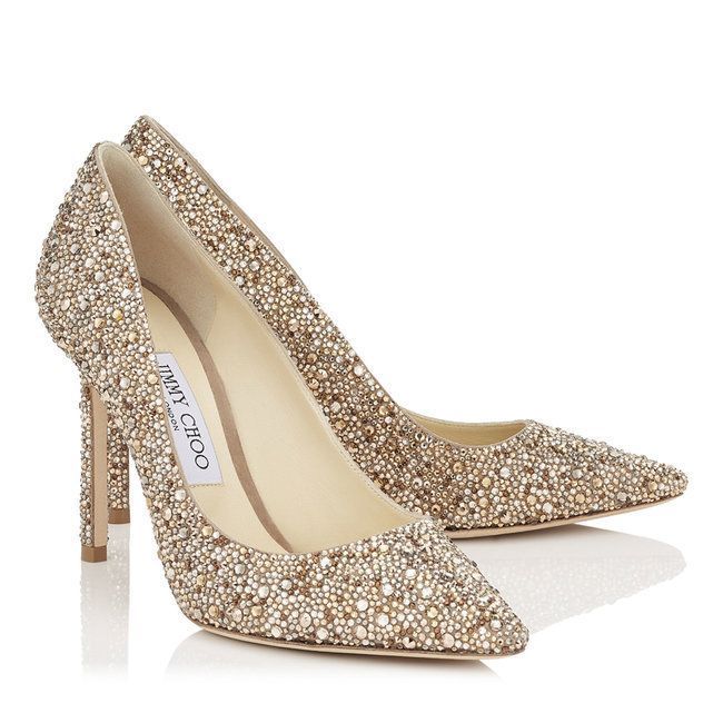 zapatos de brillos para novia jimmy choo 2018 #zapatosdenovia