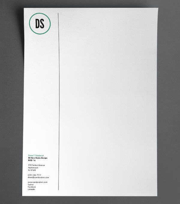 simple letterhead design