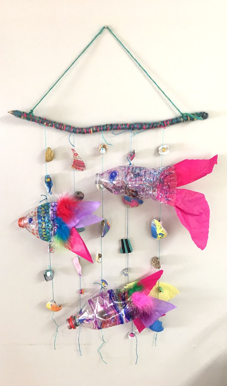 Water Bottle Fish Mobile – The Art Garden