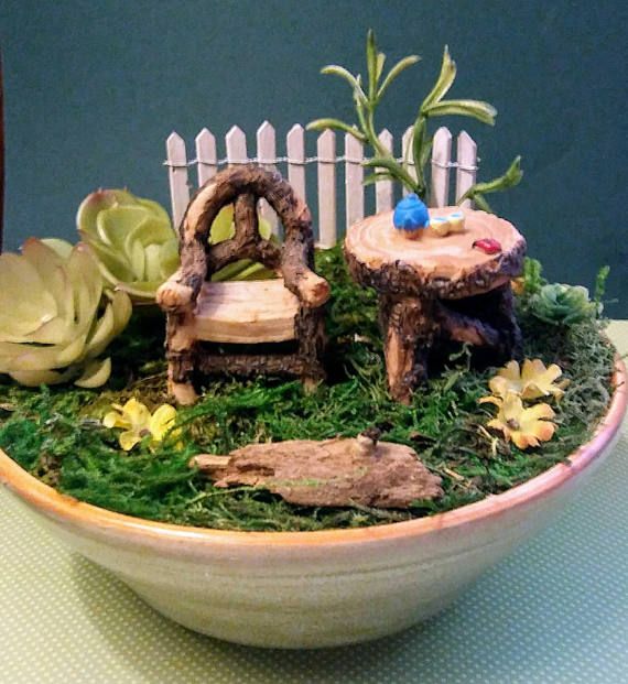 Clay Glazed Bowl Fairy Garden Faux Succulents Small Artificial Plants - Small Artificial Plants For Fairy Gardens Clay Glazed Bowl Fairy Garden Faux Succulents Small Artificial Plants - Small Artificial Plants For Fairy Gardens